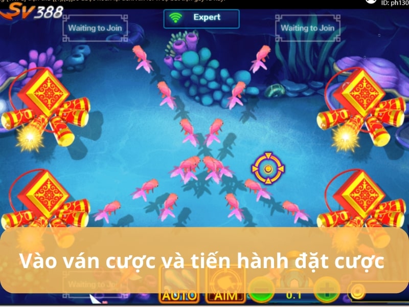 Vào game tiến hành săn cá và nhận thưởng